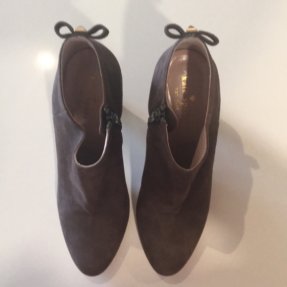 Late Spade Netta Brown Ankle Booties - Picture 1 of 4